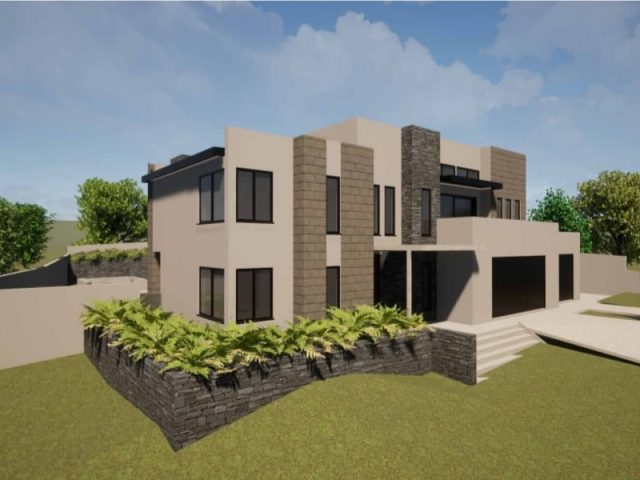 Modern luxury home with premium finishes, pool, and elegant